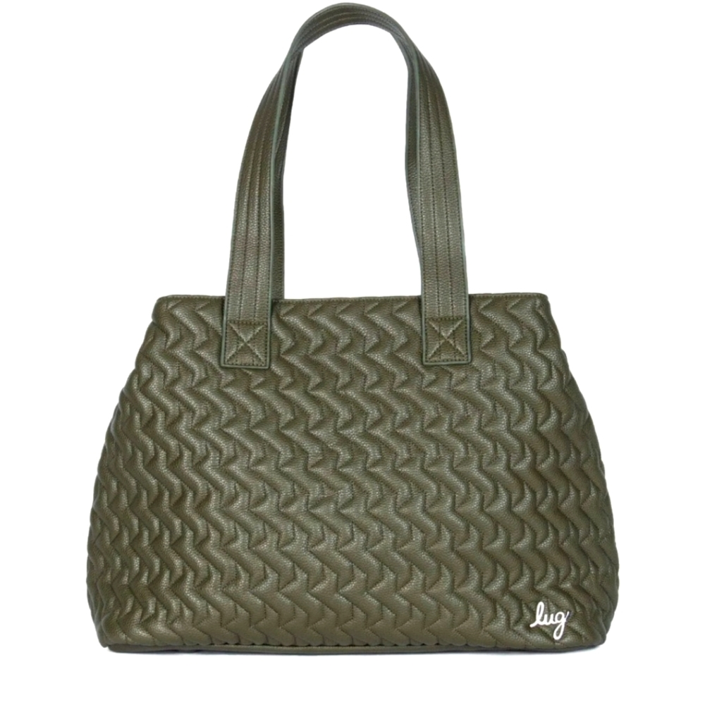 Lug Tempo VL Classic Quilted Beautiful Carryall Olive Camo Tote